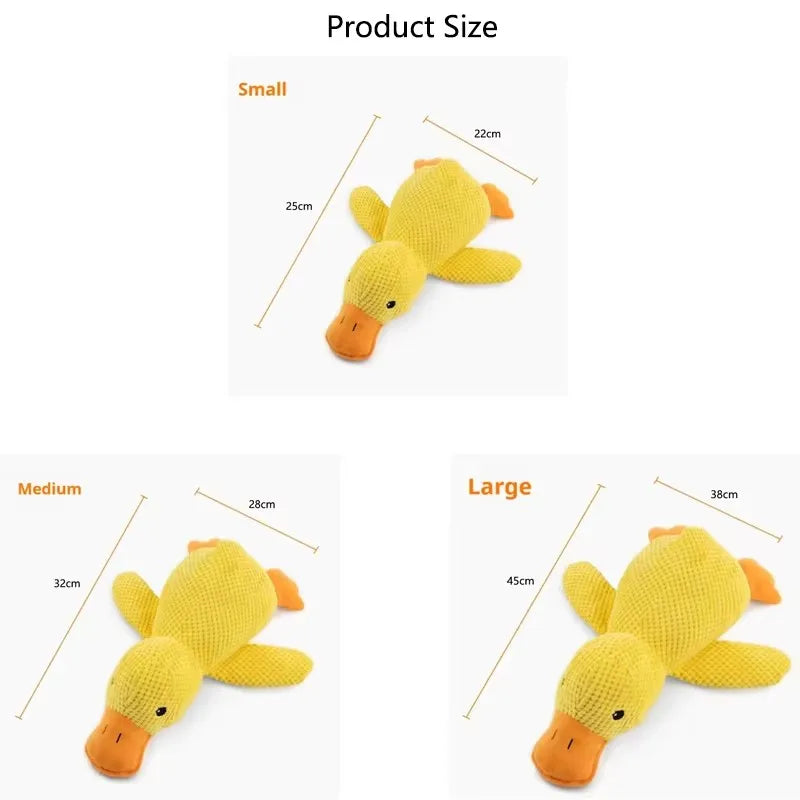 Peluche canard couineuse pour chien