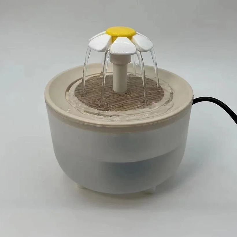 Fontaine à eau silencieuse pour chat 1,2 L avec filtre