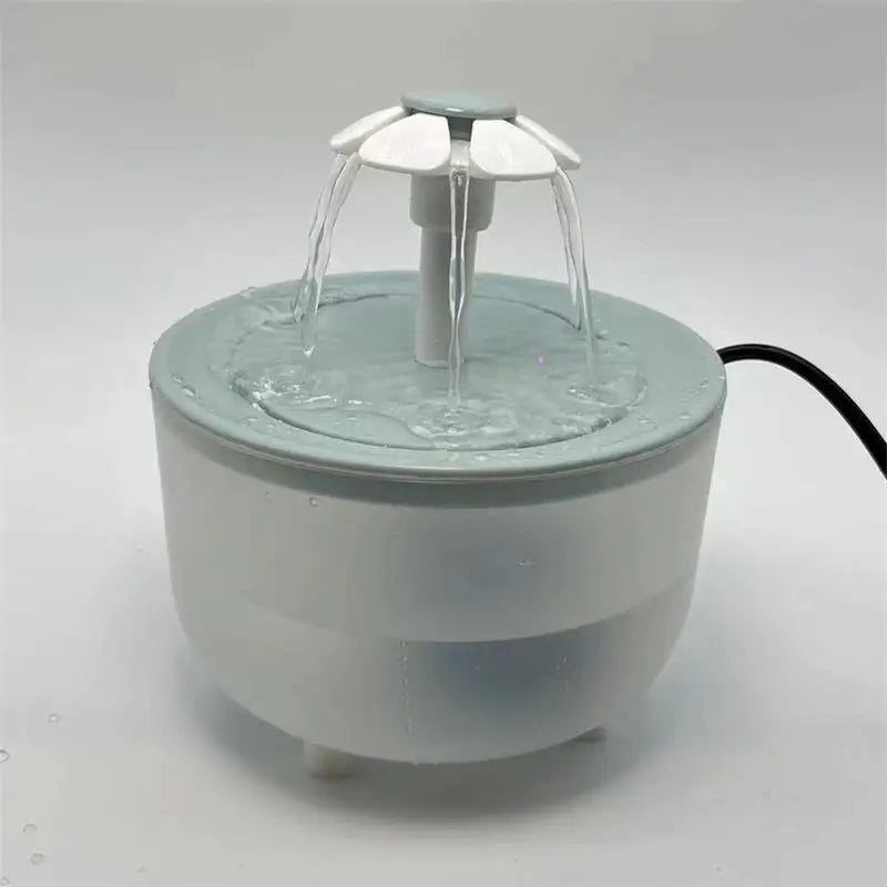 Fontaine à eau silencieuse pour chat 1,2 L avec filtre
