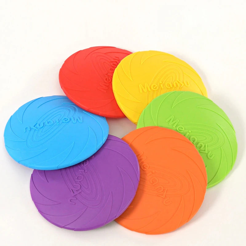 Frisbee en silicone pour chien