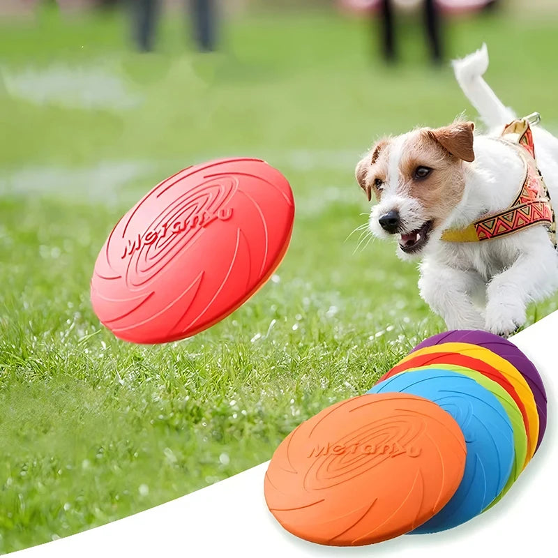 Frisbee en silicone pour chien