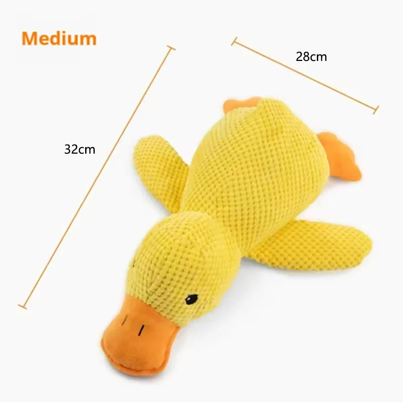 Peluche canard couineuse pour chien