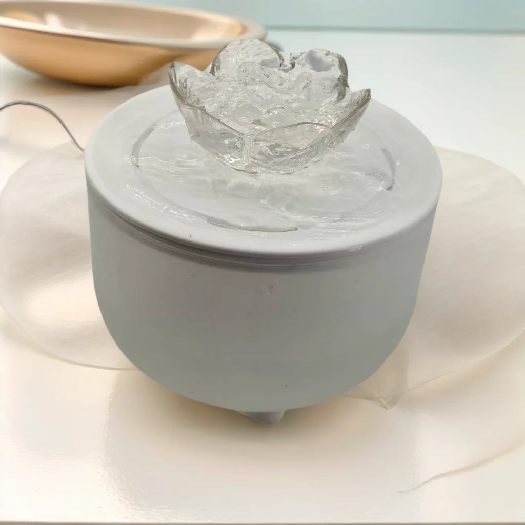 Fontaine à eau silencieuse pour chat 1,2 L avec filtre