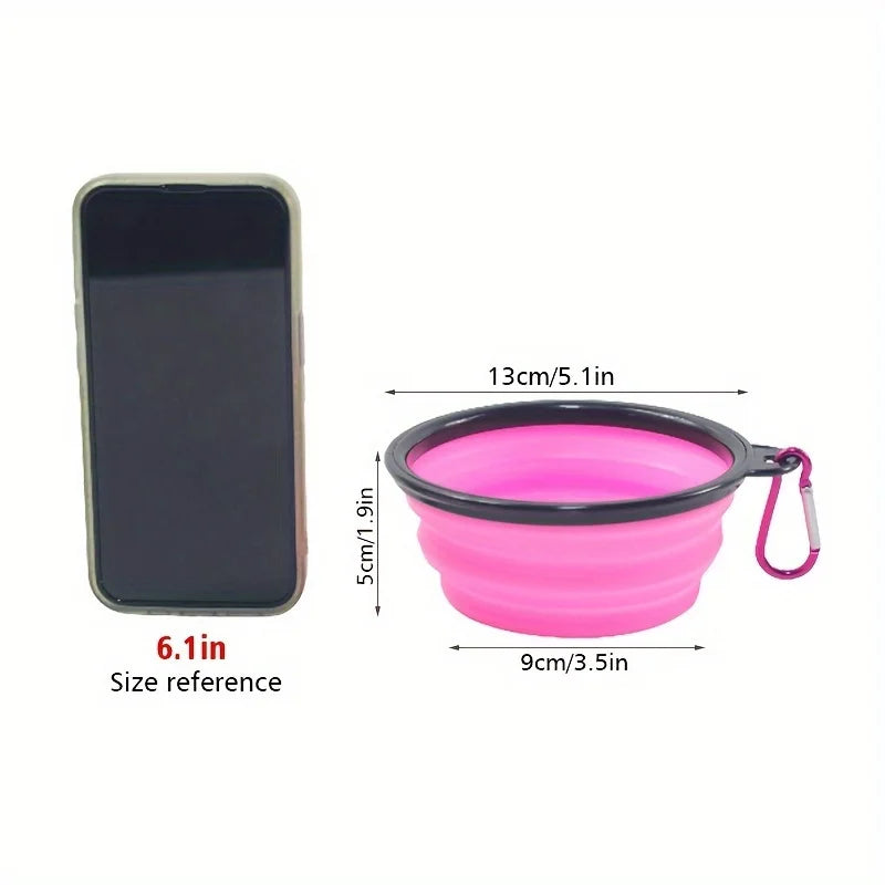 Gamelle pliable de voyage pour chien