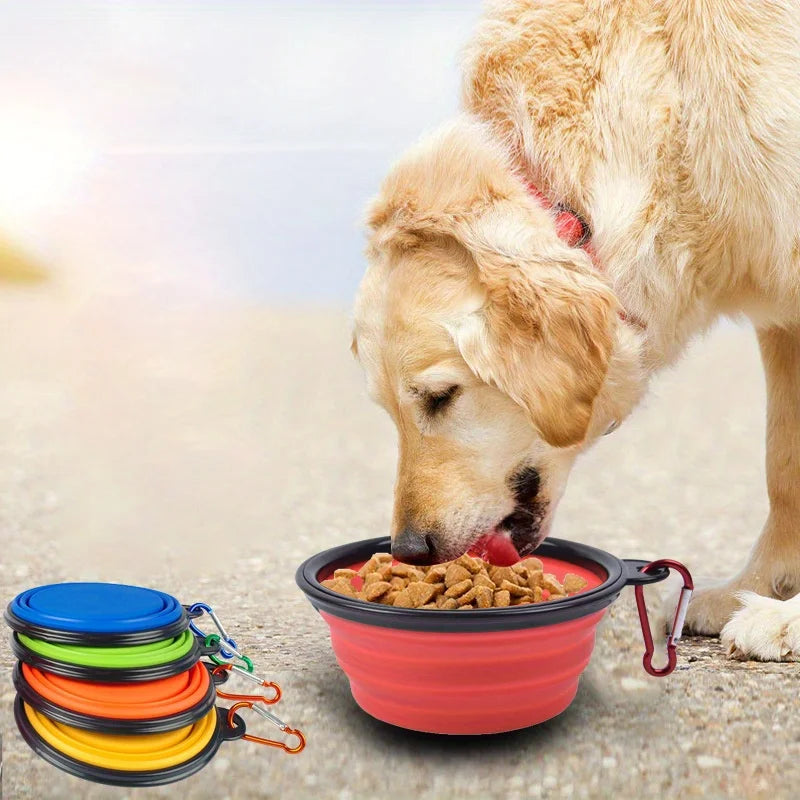 Gamelle pliable de voyage pour chien